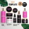 DIY Jasmine Glow Product label template collection canva