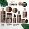 Whisper Body Product Label Template Editable in Canva